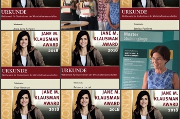 Jane M Klausman Awards 2019 - 1. Preis - Finja Bokstaller